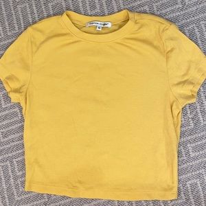 Cotton Citizen Yellow Crop Top